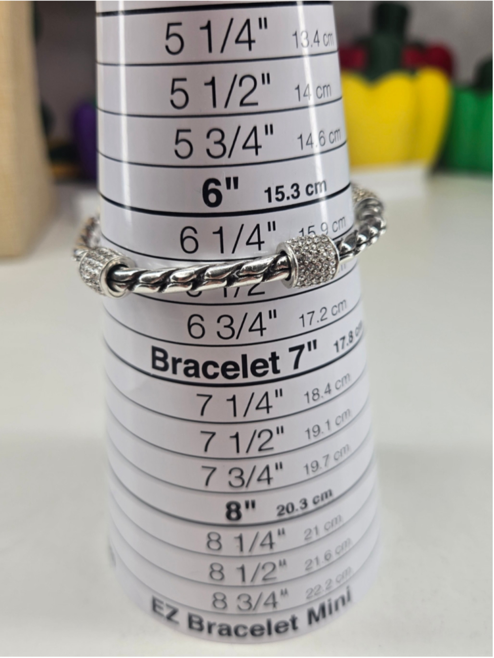 Brighton Meridian Bracelet Braided Silver Tone Clear Crystal Stations Sparkly - Picture 4 of 7